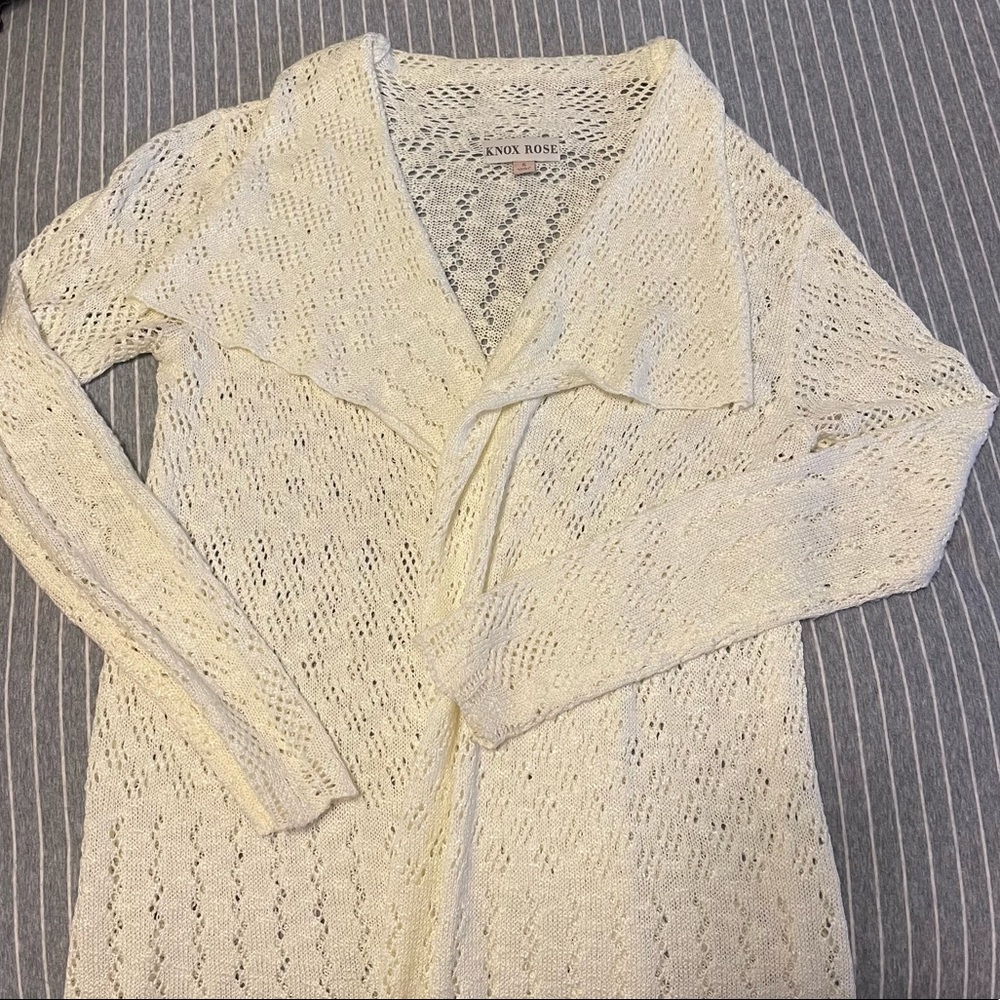 Ivory cardigan sweater
